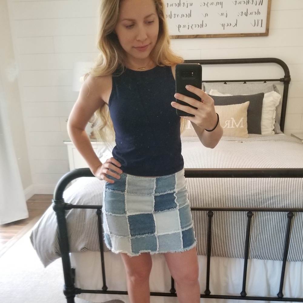 Vintage No Boundaries Mini Jean Skirt